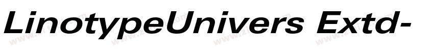 LinotypeUnivers Extd字体转换